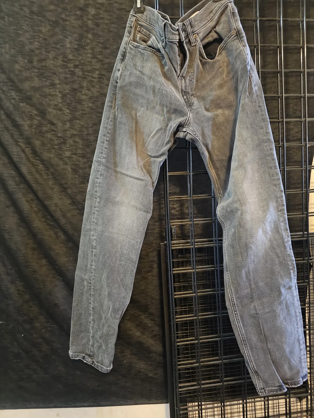 Banana Republic Men's Faded Gray Straight Jeans
